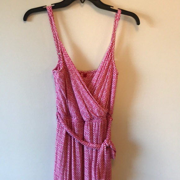 5148 Pink and White Dress - Picture 2 of 3